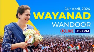 LIVE: Smt. Priyanka Gandhi ji addresses a corner meeting in Wandoor, Kerala