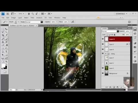 Photoshop Tutorial fairy effect with CS