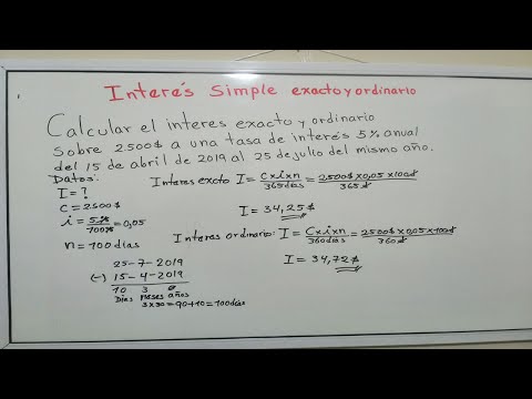 Video: ¿Qué es el interés simple ordinario?