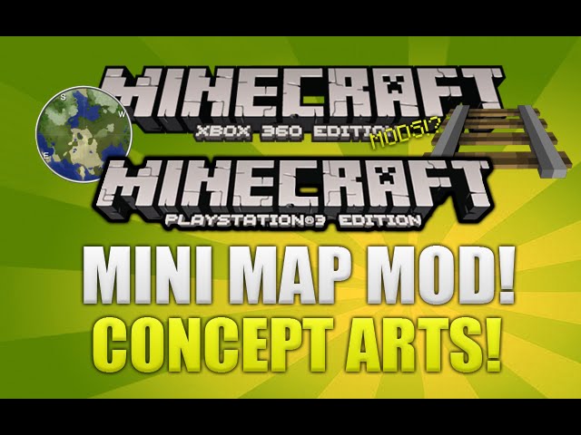 Minecraft Xbox Ps3 Mod Support Creations Custom Concept Mini Map Mod Art More Youtube