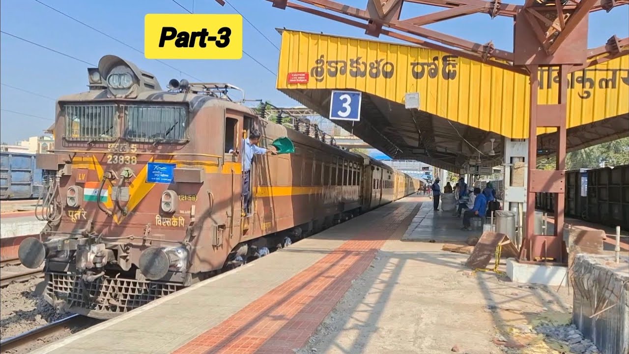 [PART-3] SRIKAKULAM ROAD RAILWAY STATION BAM INTERCITY + HOWRAH-CHENNAI MAIL+ BBS HUMSAFAR + OKHA