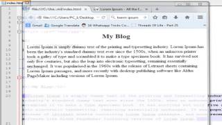 HTML - CSS text align and Changing background color - Part 19 Urdu/Hindi