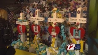 Items from original Boston Marathon memorial on display