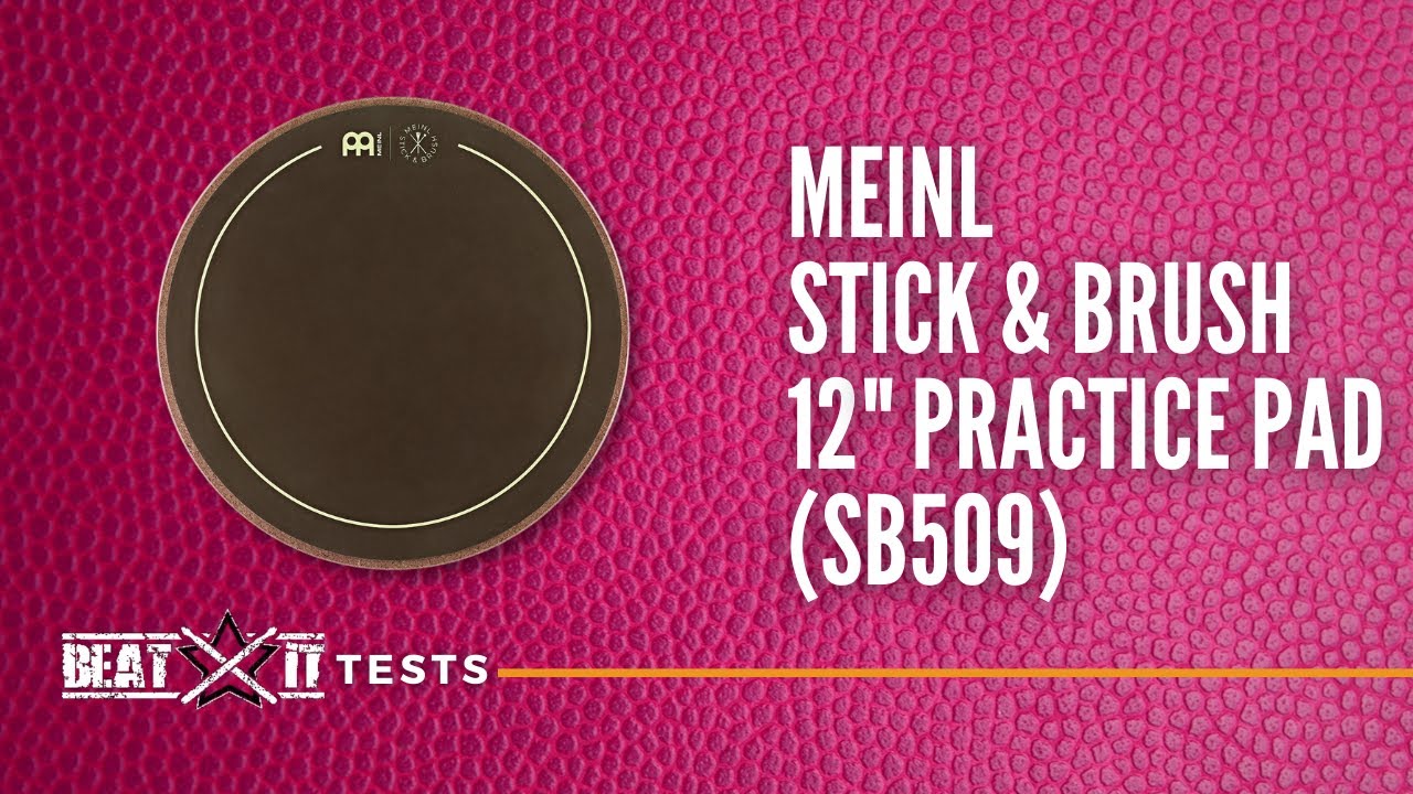Big, solid Meinl Stick & Brush 12" Practice Pad | A Test by EN BeatitTV
