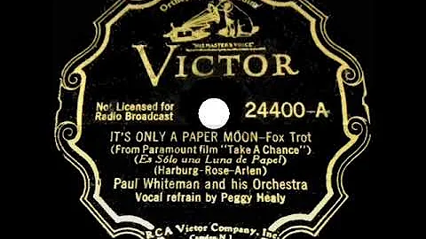 1933 HITS ARCHIVE: Its Only A Paper Moon - Paul Wh...