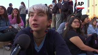 Chileans take to the streets to protest violence against women