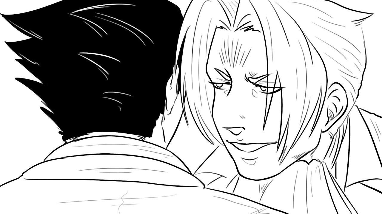 Meeting Edgeworth for the first time || Ace Attorney Animatic