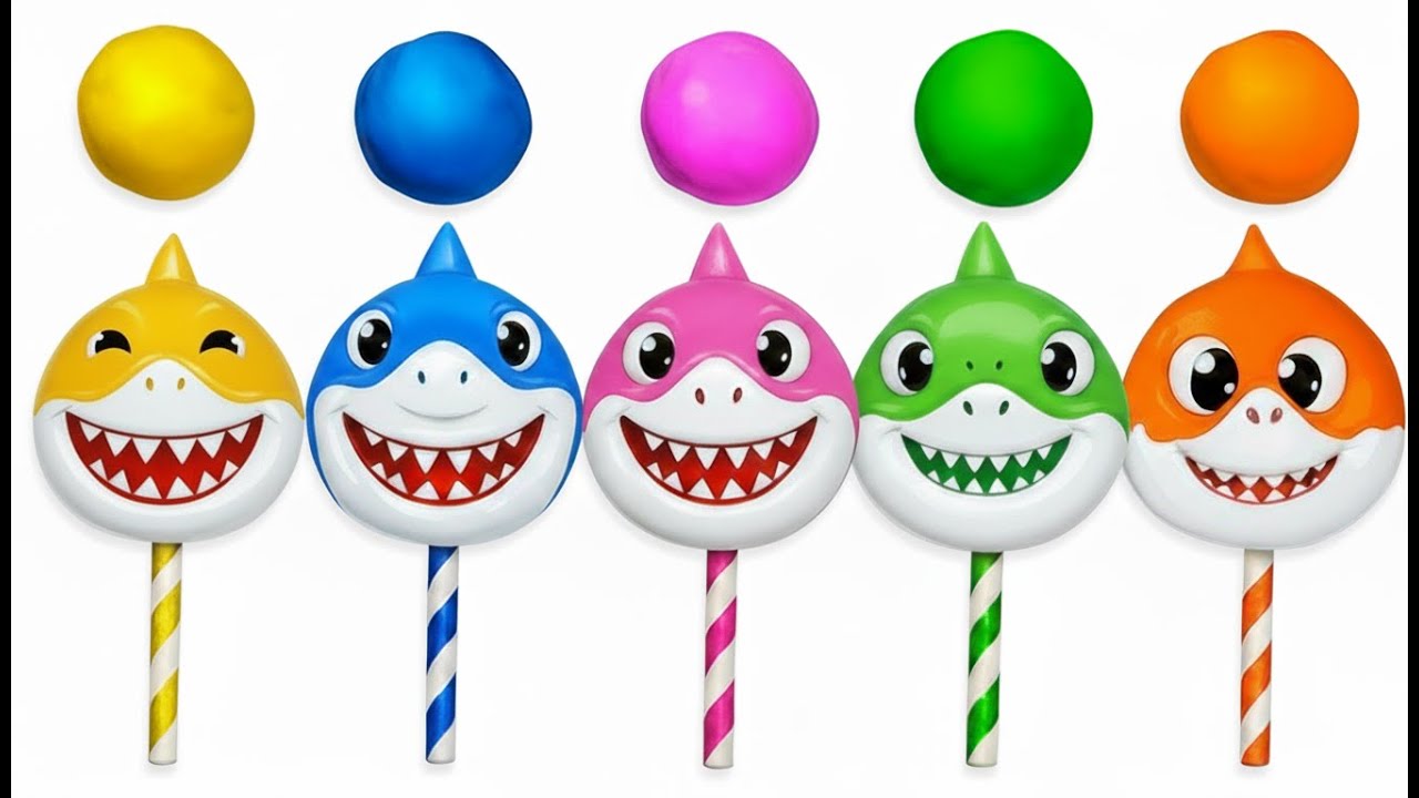 Foam Clay Shark! 🐟🎨 Cracking Fun & Colors for Kids & Toddlers