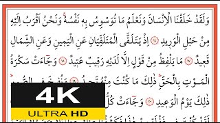 01314 Kâf Sûresi 16-35. Ayetler- İshak Danış - اسحق دانيش - (Yavaş Okuma)