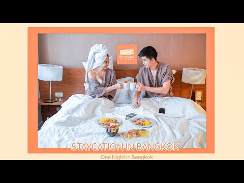 Vlog| staycation 🛀🏻🧼 1 night in Bangkok | Bandara Silom