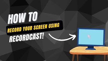 RECORDCAST - How to record your SCREEN for FREE using Recordcast!