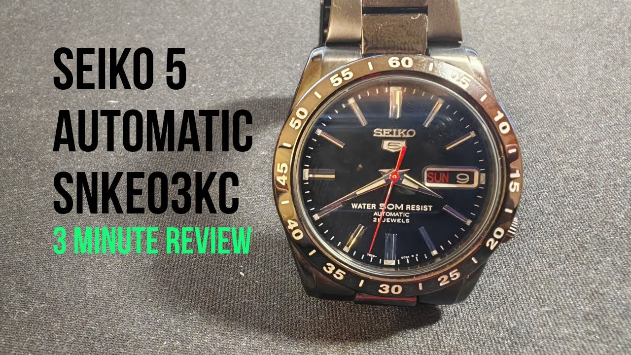 The Best £80 Seiko 5 Bargain? SNKE03KC in 3 Minutes! - YouTube
