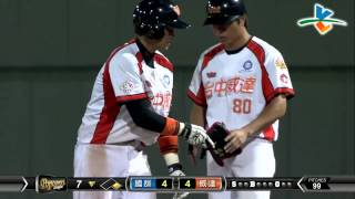 20140528-2 爆米花 國訓vs威達 7下 增鈺傑擊出中間方向的平飛安打