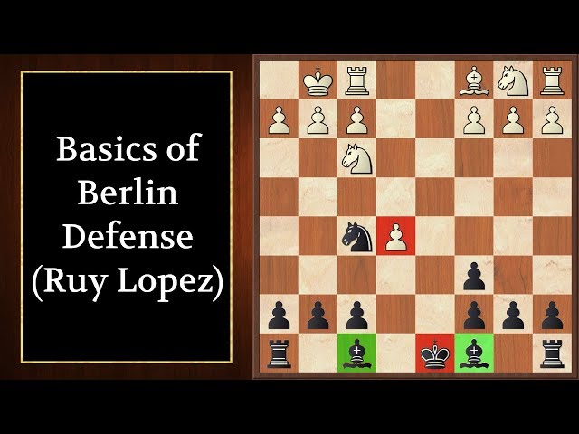 Ruy Lopez - Berlin Defense ⎸Chess Openings 