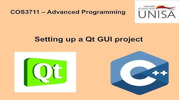 COS3711 - Setup Qt GUI project