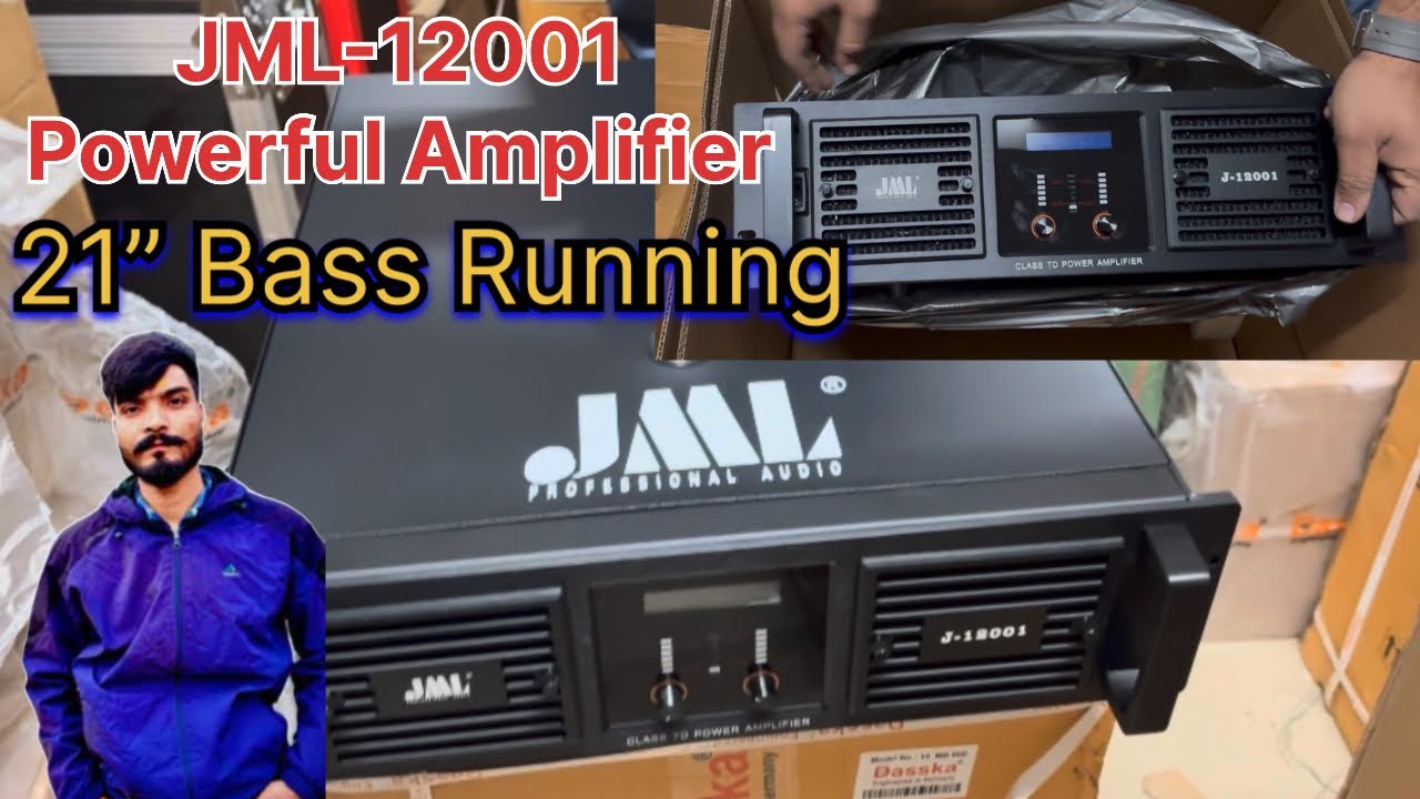 JML-12001 Amplifier Power amplifier 21” Bass Speaker 🔈 fully 