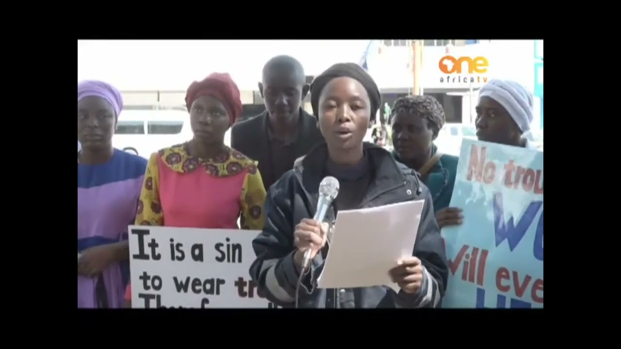HOREMOW NAMIBIA MARCHED AGAINST THE USE OF TROUSERS BY WOMEN