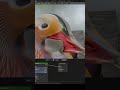 DAY 40 OF MAKING RANDOM SH*T ON BLENDER: MANDARIN DUCK 🦆#blender3d