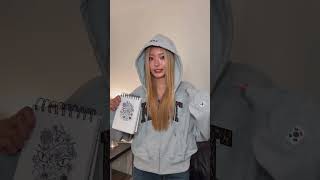 Yoonchae Explaining Her Drawing For Her Custom Gap Hoodie