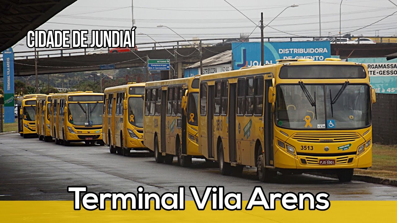 Ônibus de Jundiaí | Movimentação de Ônibus no Terminal Vila Arens