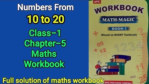 Numbers from ten to twenty Class 1 Maths-Workbook Chapter-5 solved exercise @NCERTTHEMIND