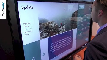 Touchway Wall - interactive visitor information - software demo