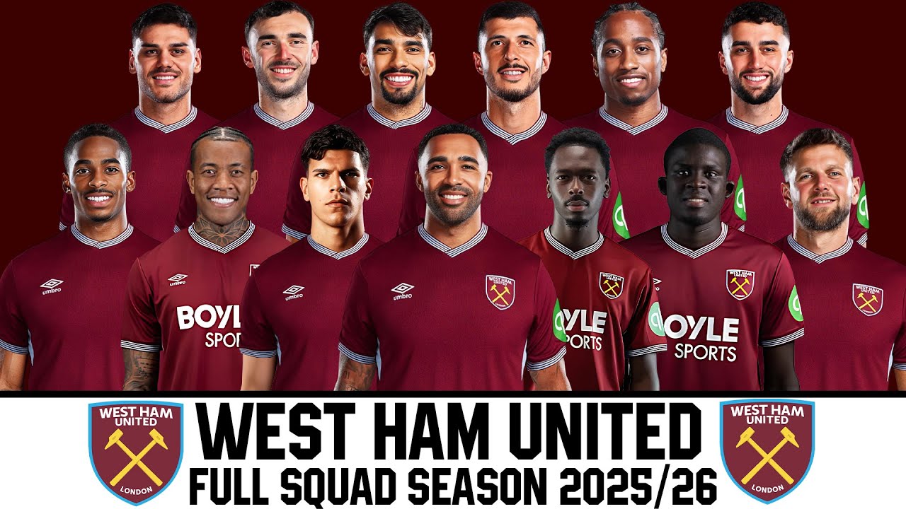 WEST HAM UNITED Full Squad Season 2025/26 | Premier League 2025/26