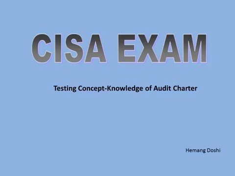 CISA Exam-Audit Charter