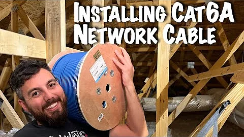 Adding New Cat6A Ethernet Network Cable Around the House! Thanks to FS for Sponsoring this Install!