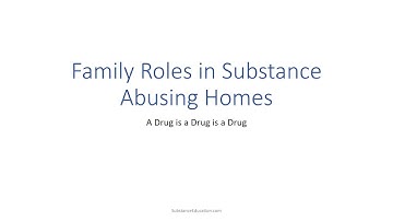 Family Roles in Addicted Families, a SubstanceEducation.com Video