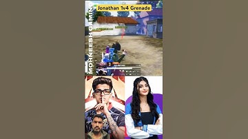Jonathan grenade 1vs4 clutch🤯😈 in tournament  @JONATHANGAMINGYT @LoLzZzGaming #jonathangaming