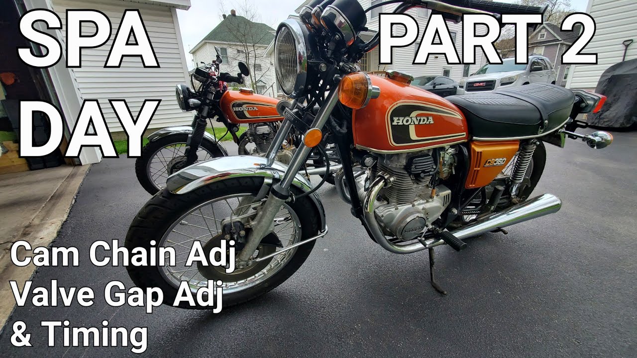 CB360 Cam Chain Adjustment Valve Adjustment Points Gap Timing Carb Sync