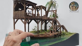 Fisherman's Island  Diorama TUTORIAL  Realistic water effect with epoxy resin