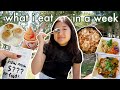 how much MONEY i spend on FOOD in a week as a 19 year old // WHAT I EAT IN A WEEK (v realistic)