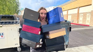 Dumpster Diving13 Boxes of SHOES! Coach, Badgley Mischka, Tory Burch, Rachel Zoe