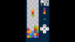 2048 Drop n Merge Numbers: Match 3 Columns Puzzle screenshot 1