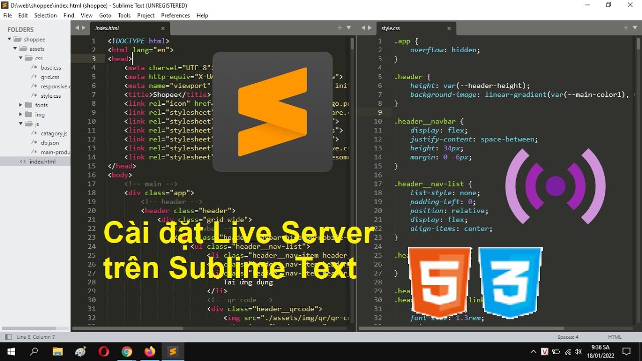 sublime text คือ  2022  [HTML/CSS] Hướng dẫn chạy HTML bằng Sublime Text | HTML cơ bản