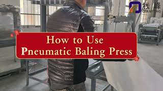 How Pneumatic Baling Press Compresses PP Woven Bags | Qianfeng Machinery
