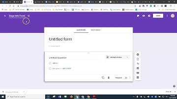Google Forms - title your Form