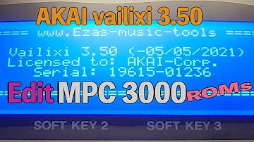 mods ROM AKAI MPC 3000 Edit vailixi 3.50 (EZAS/sampler