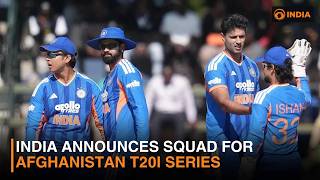 India squad for Afghanistan T20Is announced & more news | DD India Newshour | 8 AM IST