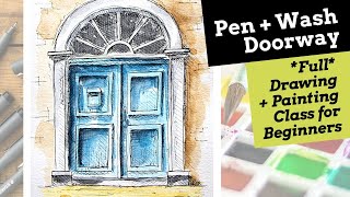 Pen and Wash Easy Door