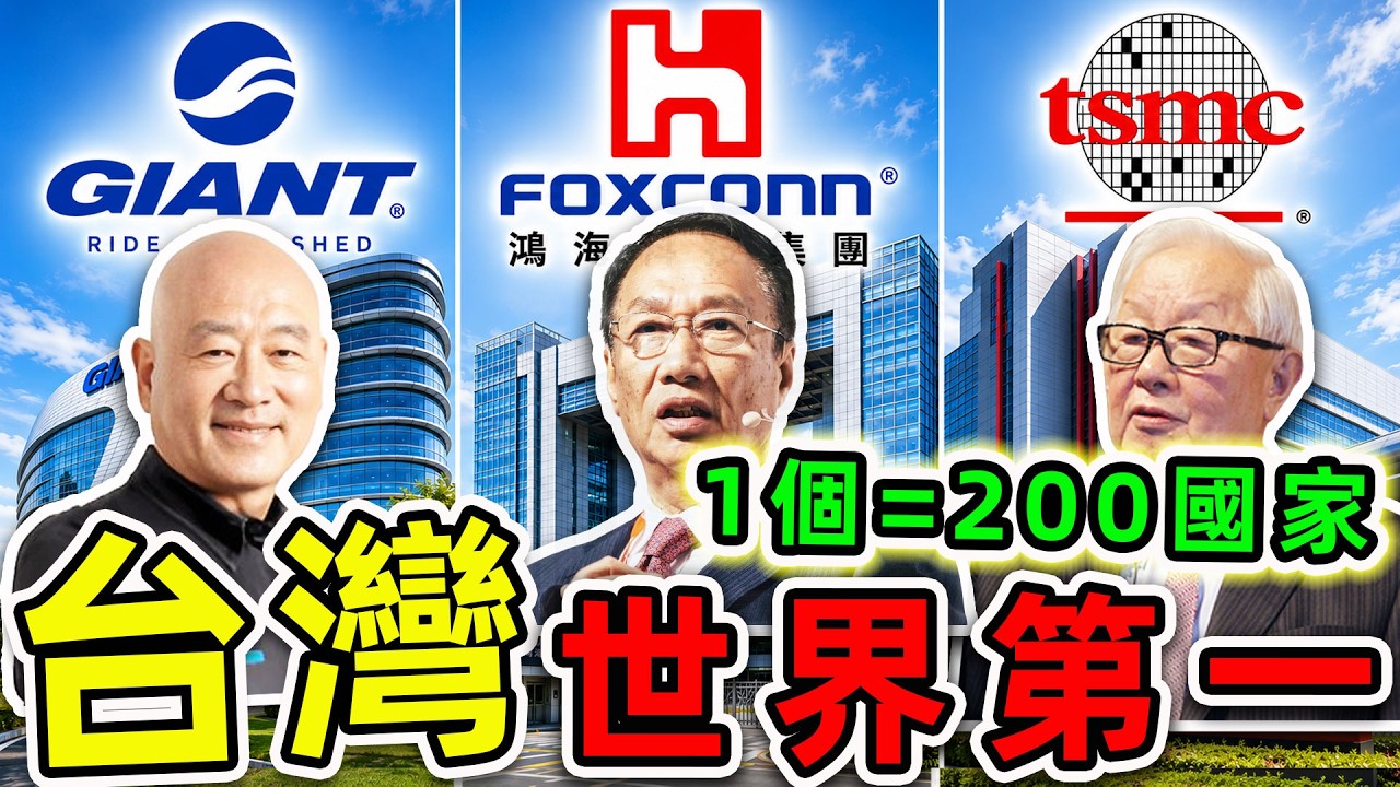 台灣“最世界第一”的10個公司！台達電只排第6，鴻海排名第3，第一名操控全球30000000億，連美國都害怕。|#世界之最top #世界之最 #環球之最 #腦洞大開 #top10 #台灣 #世界第一