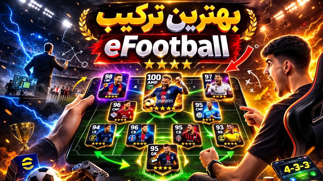 بهترین ترکیب ایفوتبال 2026 | هم برای لانگ بال کانتر هم برای کوییک کانتر هم برای پوزیشن گیم 😱