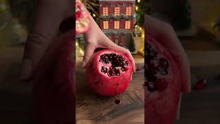 Shaved Brussels Sprout Salad with pomegranate, candied pecans and lemon Dijon vinaigrette #recipe