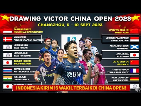 Hasil Drawing Victor China Open 2023 : 16 Wakil Terbaik Indonesia di BWF Super 1000 #chinaopen2023