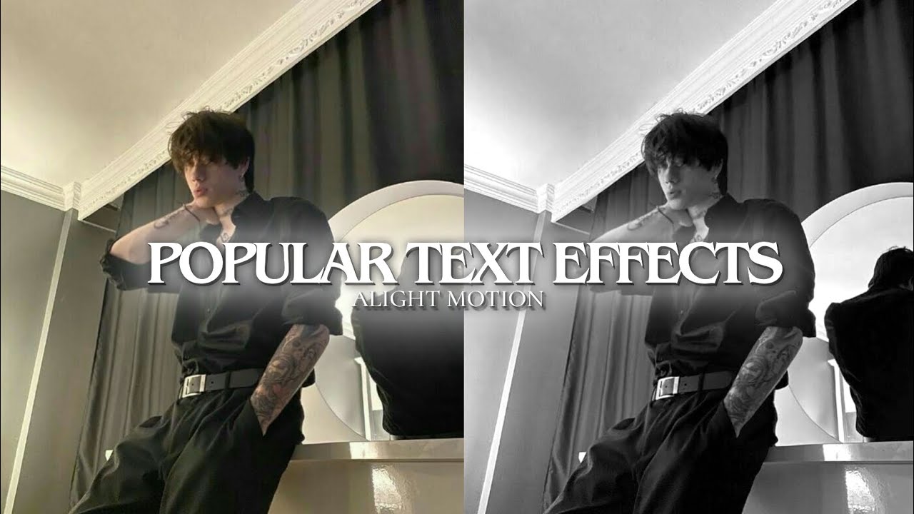 +5 Ae Inspired Text Effects | Alight Motion(+xml) - YouTube