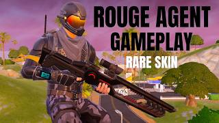 Rare Skin Rouge Agent Victory Royale Gameplay In Fortnite