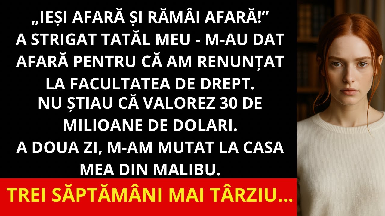 Tata a țipat: „Ieși afară și rămâi afară!” A doua zi m-am mutat în vila mea de 30M din Malibu