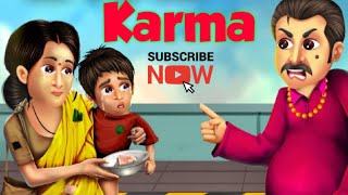 Karma | Jaisi Karni Waisi Barni | Bedtime Story | Hindi Moral Story | Cartoon Video@ashykajahan3512